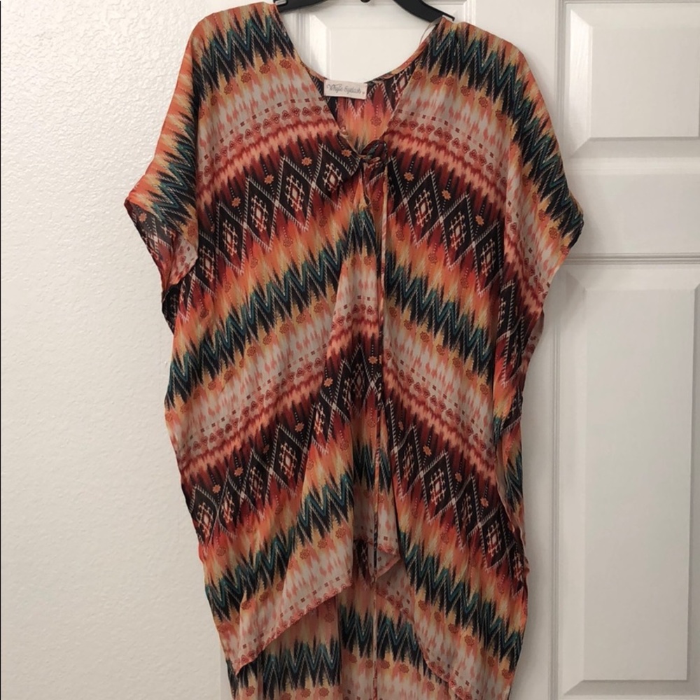 Hi to low beach coverall